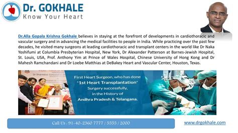 Ppt Dr Alla Gopala Krishna Gokhale Best Cardiothoracic Surgeon In