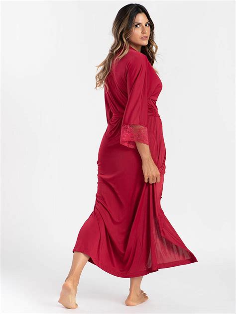 Comprar Robe Longo Dolce Bella Lingerie Camisolas Robes E Moda Gestante Lactante