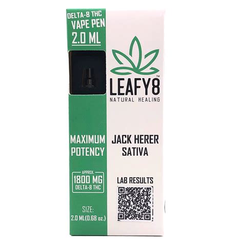 Delta 8 THC Disposable Vape Jack Herer CDT 2 0ml Leafy8 Delta 9