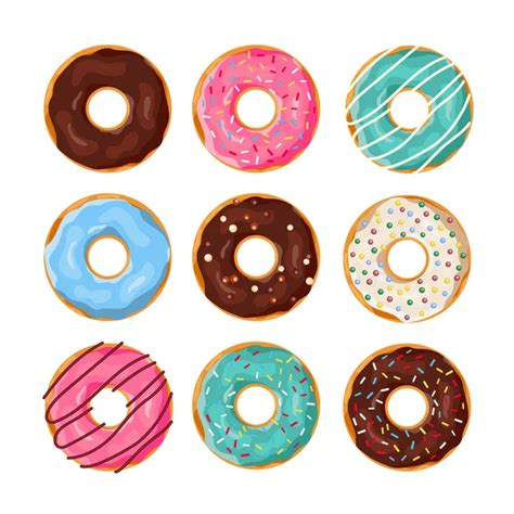 Donuts Vector Set Stock Vector Image By Adekvat