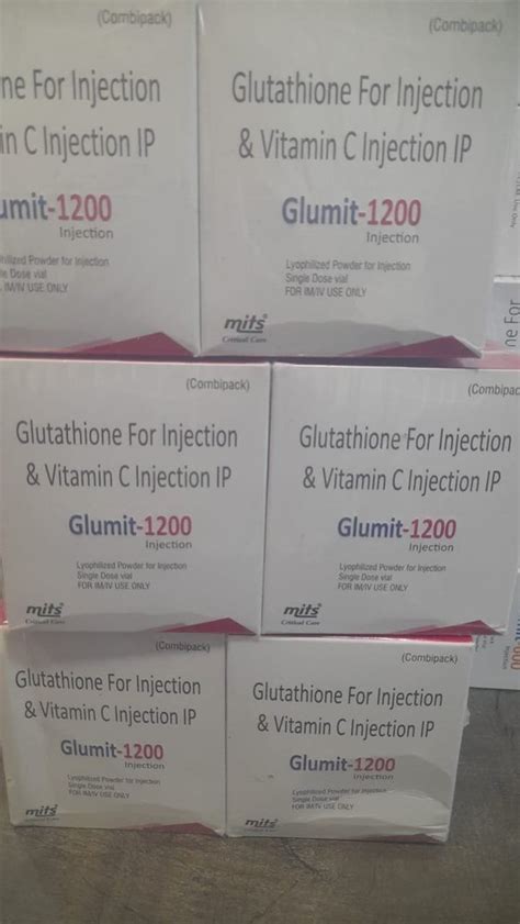 Glumit Glutathione Mg Injection For Clinical Packaging Type Box