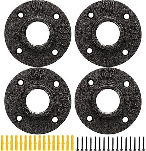 Amazon Pipe Decor Malleable Iron Floor Flange Pack