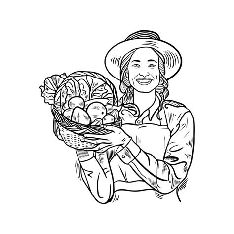 Premium Vector | Farmer Female