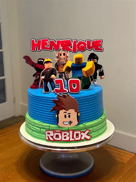 Roblox Birthday Cake Topper Etsy Roblox Cake Birthday Cake