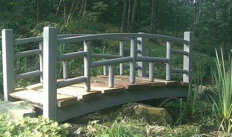 Handmade Custom Garden Stream Bridge By Taghkanic Woodworking Llc