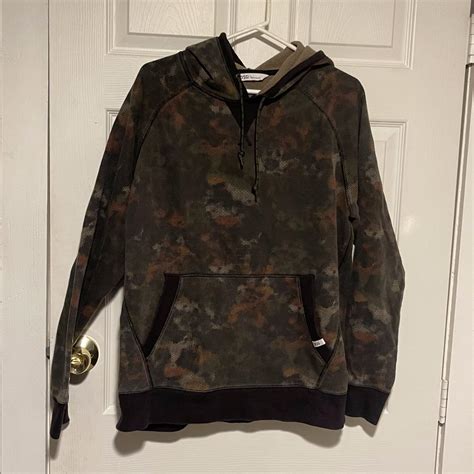 Dsg Mens Brown And Green Hoodie Depop