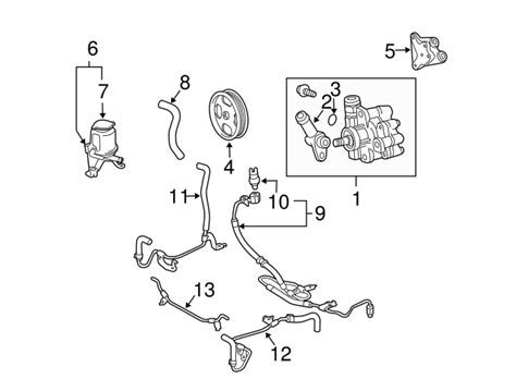 Lexus OEM Power Steering Pump Reservoir Part 44360 35170 OEM Vehicle