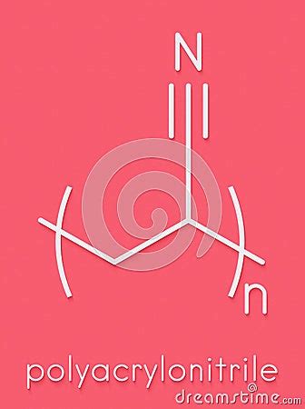 Polyacrylonitrile Pan Polymer Chemical Structure Also Used In