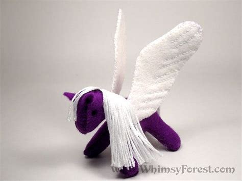 This Miniature Felt Toy Pegasus Is Named Iantha It Means Violet Flower