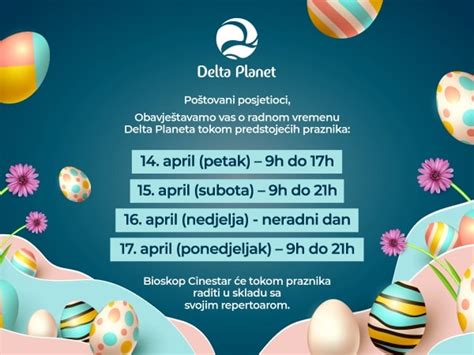 Radno Vrijeme Delta Planeta Tokom Vaskr Njih Praznika Delta Planet