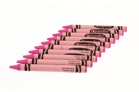 Carnation Pink Crayola Crayons 10 Pack - Etsy