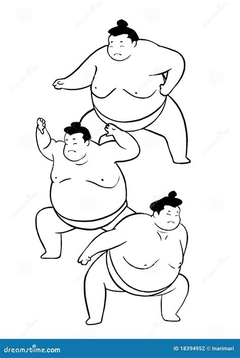 Sumo illustrazione di stock. Illustrazione di japan, sumo - 18394952