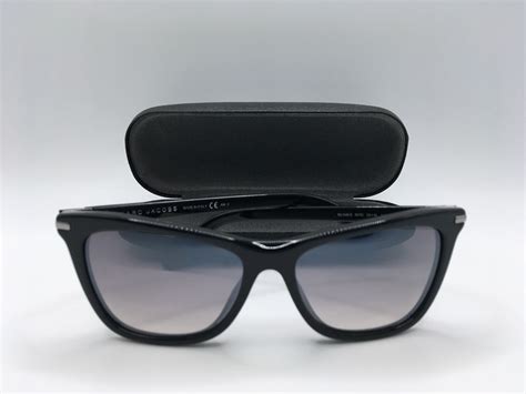 Marc Jacobs Mj 546 Women S Black Frame Grey Gradient Lens Square Sunglasses 55mm Ebay