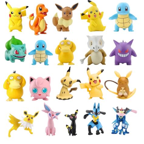 Action Figure Pokemon Pikachu Pichu Raichu Alola Bulbasaur Charmander