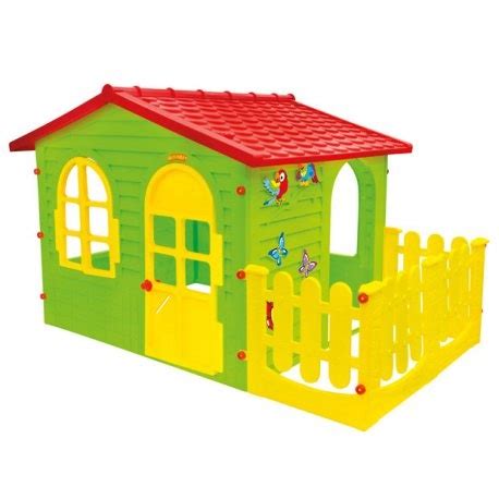 MOCHTOYS DOMEK OGRODOWY DLA DZIECI Z PŁOTKIEM OGRÓDKIEM 10498 DOMKI