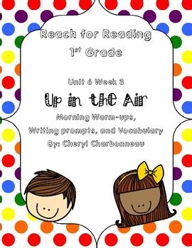 Reach For Reading Unit Week Morning Warm Ups Vocabulary And Writing