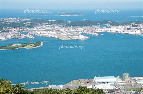 門司風頭から眺めた関門海峡下関の景色 写真素材 6624564 フォトライブラリー Photolibrary