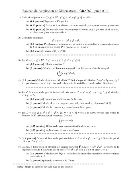 Examen Junio Preguntas Y Respuestas Examen De Ampliaci On De