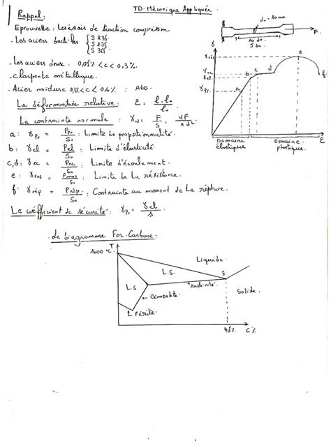 Mécanique Appliquée - 1SC Cours Et TD - 2019 | PDF