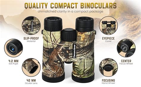 Amazon.com : 10X42 Compact Binoculars for Adults - Long Distance, High ...