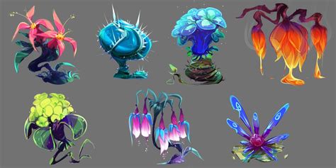 Rachel j corey plants | Plant sketches, Environment concept art, Alien ...