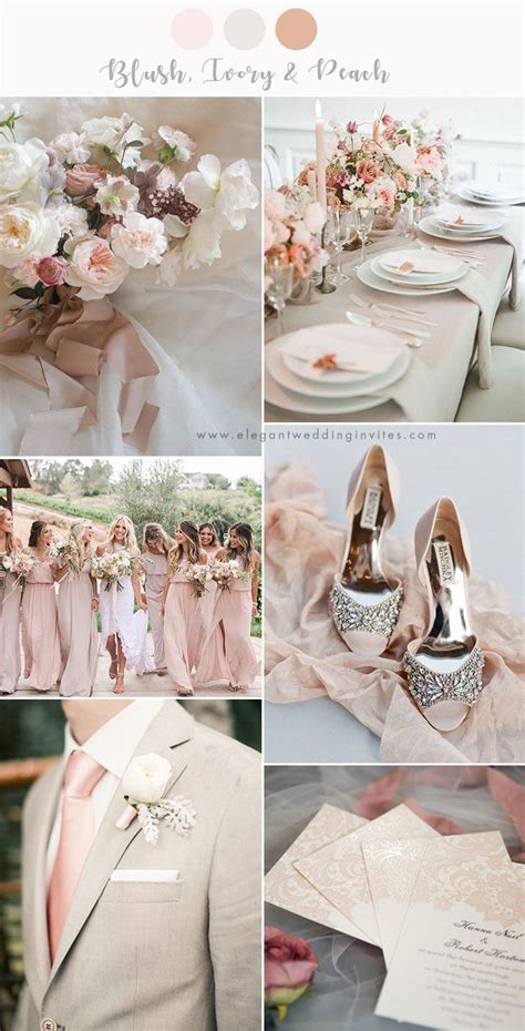 7 Stunning Wedding Color Palettes With Blush Pink Blog Wedding