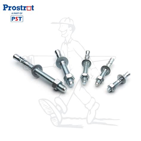 Carbon Steel Wedge Expansion Anchor Bolt With Nuts And Washers Wedge