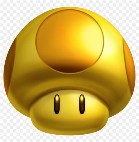 Mario Mushroom Png - Super Mario Gold Mushroom, Transparent Png ...