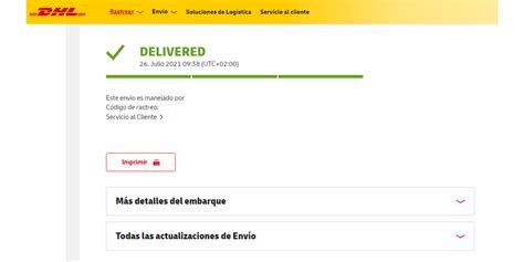 Rastrea Tu Env O En Dhl Localiza Tu Paquete Al Momento