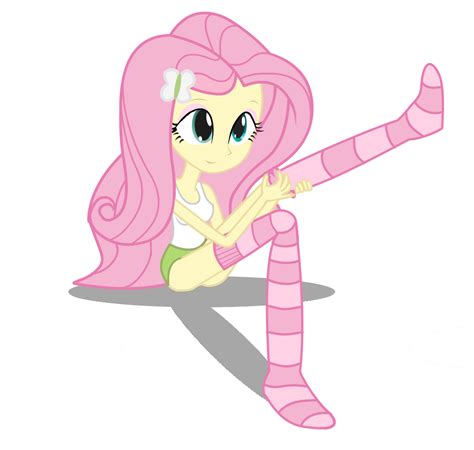 Equestria Girls Fluttershy Putting On Socks By Gioku On Deviantart