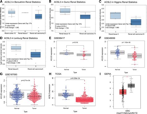 Differential Expression Analysis Of ACSL3 Gene AD Box Plots