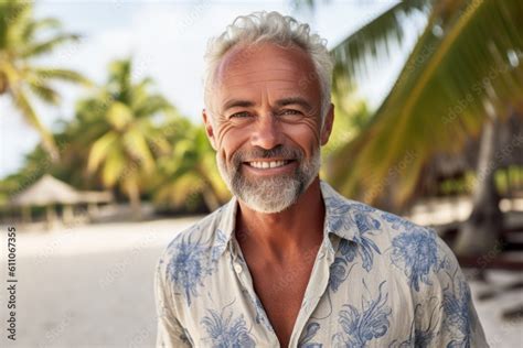 Headshot Portrait Photography Of A Satisfied Mature Man Walking Against