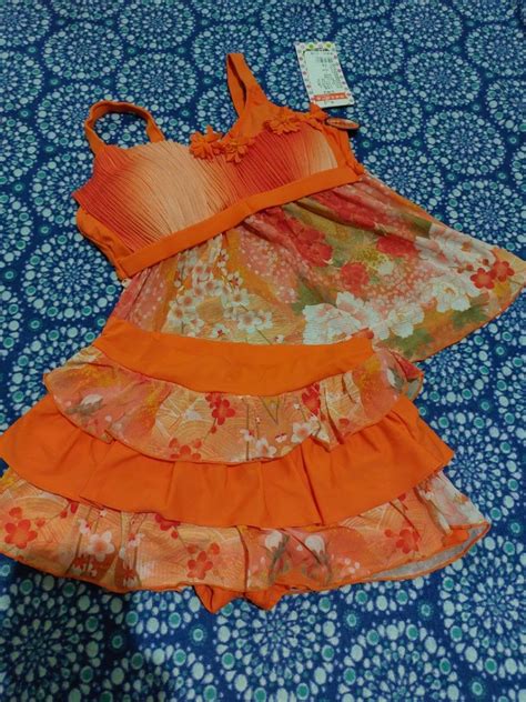 Orange Bikini Women S Fashion Swimwear Bikinis Swimsuits On Carousell