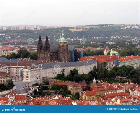 Aerial View Of Prague Czech Republic Royalty Free Stock Photography