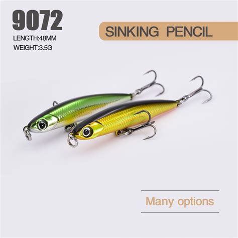 1pc 48mm 35g Sinking Pencil Fishing Lure Hard Bait Shopee Malaysia