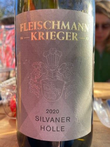 Fleischmann Krieger Silvaner Hölle Vivino US