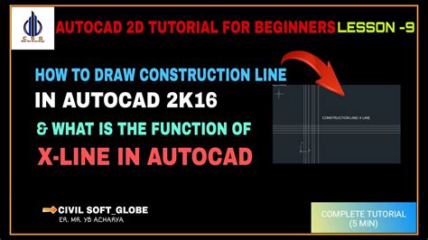 How To Draw Construction Line In Autocad K What Is The Fuction