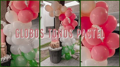 Globos Color Pastel Técnica Doublestuffed Como Hacer Tonos Color Pastel Mairy Youtube