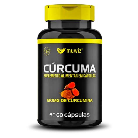 Cúrcuma Muwiz c 130mg de Curcumina 60 Cápsulas Produto Original