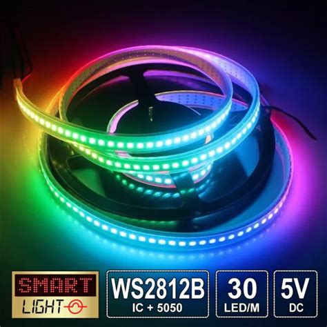 1M 5M WS2812B FULLY Addressable RGB Pixel LED Strip 5V 30LED M FAST