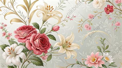 elegant vibrant floral motifs  flowers patterns  wallpaper