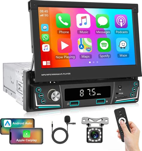 Autoradio 1 Din Mit Wireless Apple Carplay Android Auto Bluetooth