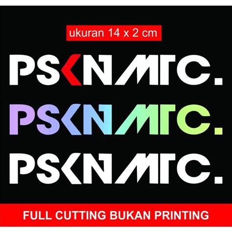 Jual Stiker Cutting Psknmtc Murah Bisa Satuan Sticker Viral Pasukan