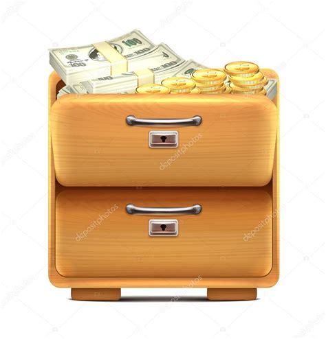 Drawer with Money Stock Vector Image by ©magurok5 #46621985