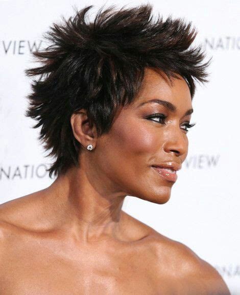 Angela Bassett Short Hairstyles For Women Chic Short Hair Funky Short Hair