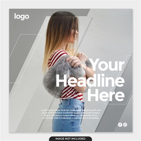 premium psd minimalist social media instagram template