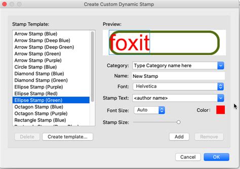 Creating Custom Dynamic Stamps Using Foxit Pdf Editor For Mac