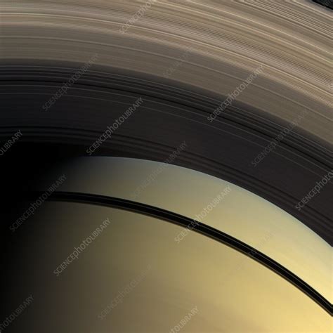 Saturns Inner Rings Cassini Image Stock Image C0122501 Science