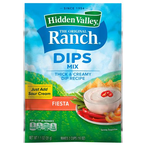 Save on Hidden Valley Ranch Fiesta Dip Mix Order Online Delivery | Food Lion