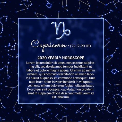 Premium Vector Capricorn Astrology Horoscope Prediction For Year